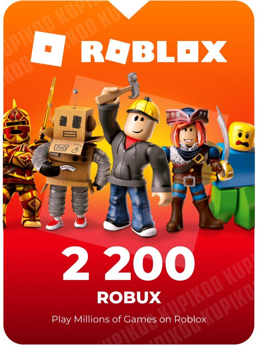 Roblox Gift Card 2200 Robux Любой регион (ID#1922299016), цена: 1799 ...