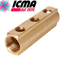 Простий колектор 3/4*1/2 3 виходи ICMA Арт.1102