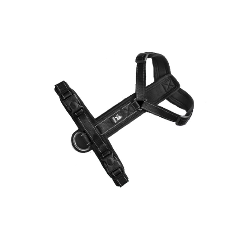 Шлейка для котів Pet Style "2 кільця" Чорна S, фото 1