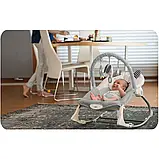 Дитяче крісло-качалка з вібрацією Nukido 705100 сіре від народження Польща, фото 10