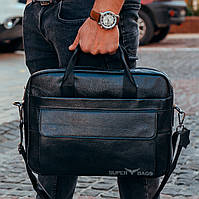Мужская кожаная сумка Keizer K17240-black