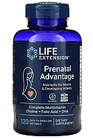 Life Extension, Prenatal Advantage, вітаміни для вагітних або при підготовці, 120 м'яких капсул