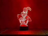 Ночник 3D светильник «Человек паук» 3D Creative
