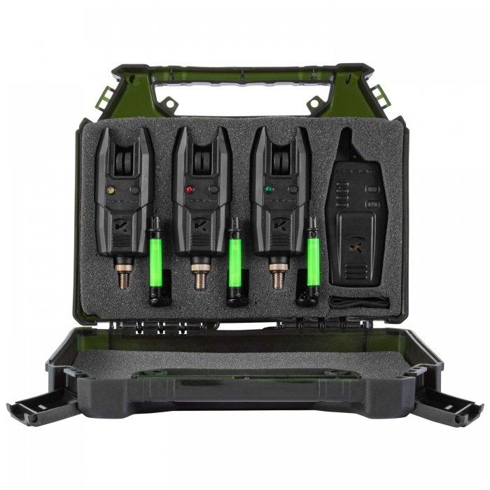 Набір сигналізаторів із свингерами Korum Kbi-R Bite Alarm Presentation Set 3+1