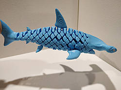 22 см. Рухома іграшка "Акула-молот". (Різні кольори). 3D-друк безпечним органічним пластиком