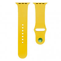 Ремешок Apple Watch 42 / Watch 44, Silicone WatchBand, New Yellow, Желтый