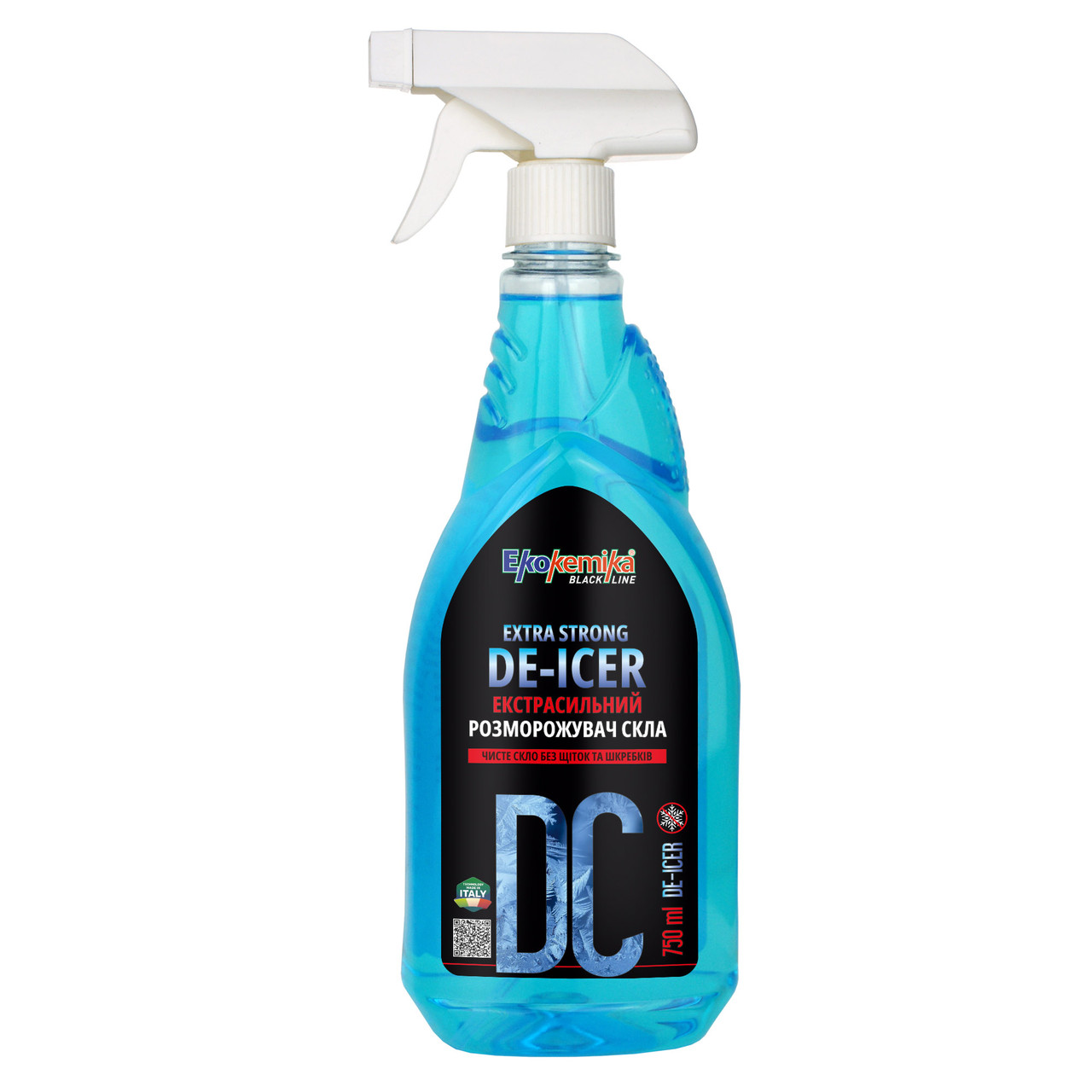Розморожувач скла екстрасильний 750 мл Ekokemika Black Line Extra Strong DE-ICER (780927)