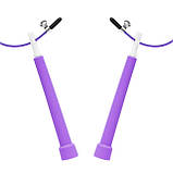 Скакалка швидкісна для кросфіту Cornix Speed Rope Basic XR-0163 Purple, фото 3