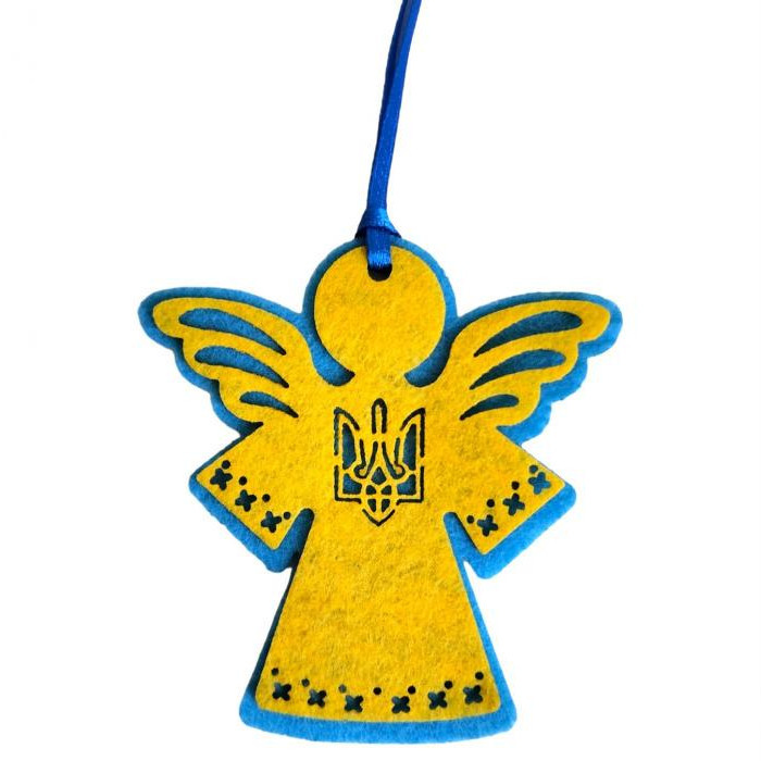 Декоративна підвіска Янгол (8 х 7,5 см), фото 1