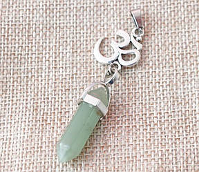 Кулон ОМ вставка Зелений авантюрин