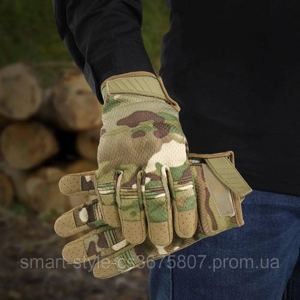 Тактические перчатки мультикам Тактические перчатки для ВСУ - фото 4 - id-p1922401142