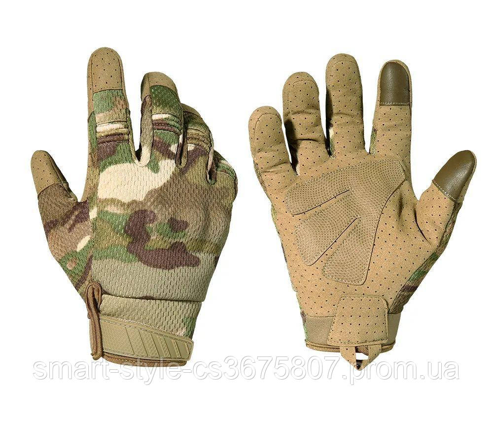 Тактические перчатки мультикам Тактические перчатки для ВСУ - фото 5 - id-p1922401142