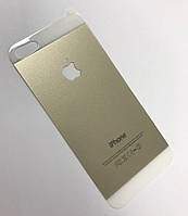 Защитное стекло для iPhone 5S Gold Back