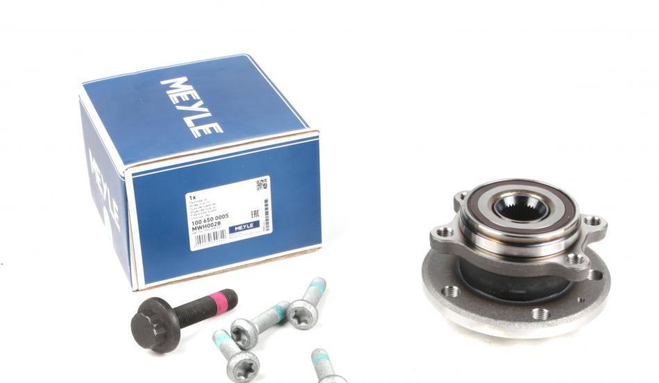 Підшипник + маточина передня, (під 4 болти) 03- MEYLE 1006500005 Volkswagen Passat, Jetta, Golf, Touran,