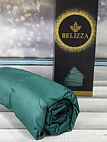 Простыня сатиновая на резинке 160-200+30см и 2шт наволочки , Belizza Турция