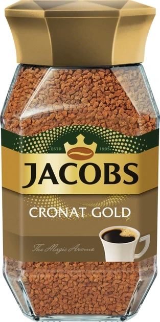ОРИГІНАЛ! Кава розчинна Jacobs Cronat Gold 200г