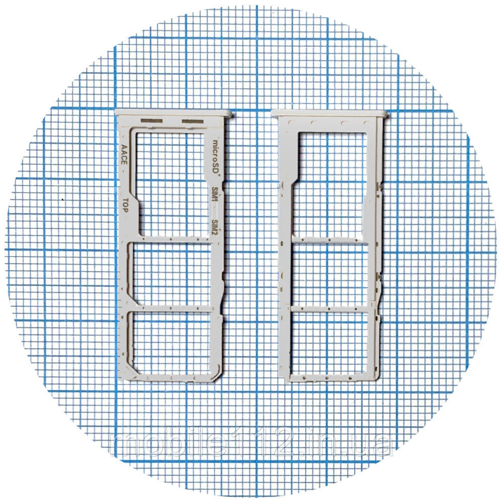 Тримач SIM карти Samsung Galaxy A13 4G A135F білий на 2 SIM + MicroSD