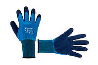 Перчатка Intertool - нитриловая пористая 10" синяя 3 шт.