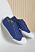 Кеди дитячі темно-синього кольору текстиль 163239T Безкоштовна доставка, фото 2