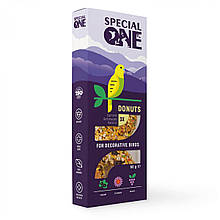 Ласощі для декоративних птахів Пончики Speciаl One «Смородина, ехінацея, виноград», 60 г