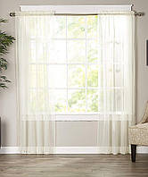 40 x 84inch Beige Роскошные прозрачные шторы Elegant Comfort, шторы для обработки окон с карманом для шта