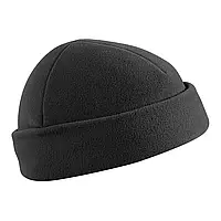 Зимняя флисовая тактическая шапка Helikon-tex черная, армейская военная шапка