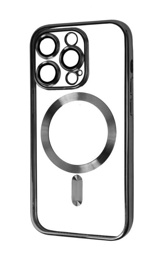 Протиударний прозорий чохол з лінзами та магнітом Magsafe iPhone 13 Prox Чорний Black