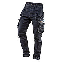 Хлопковые рабочие штаны Neo Tools DENIM с 5 карманами размер M/50 Темно-синий (81-229-M)