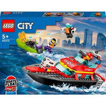 Конструктор Конструктор LEGO City Човен пожежної бригади - оригінал 60373