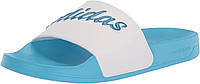 8 White/Blue Rush Met/Sky Rush Женские шлепанцы adidas Adilette