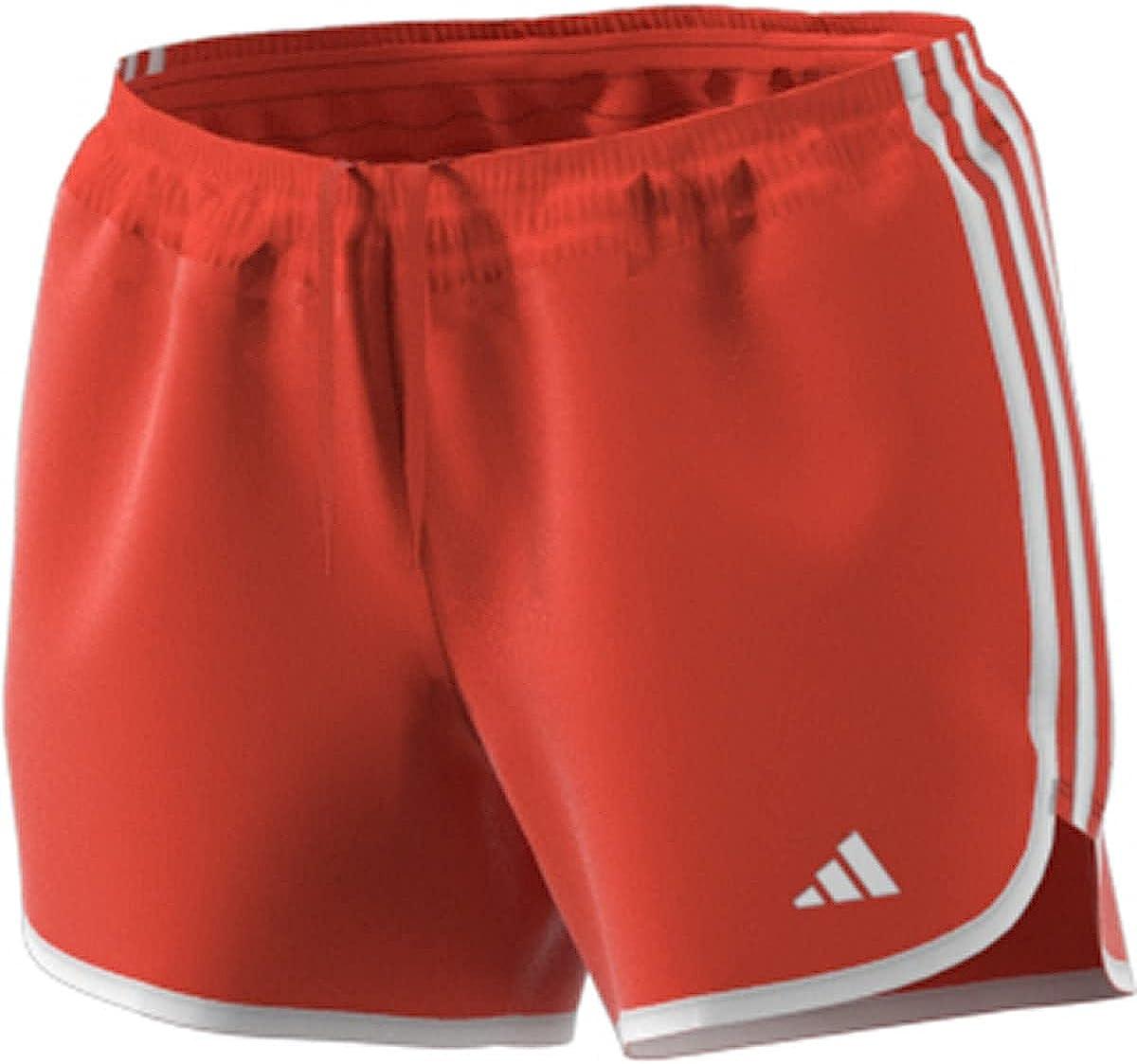 Large 4 Inches Preloved Red/White Жіночі шорти adidas Marathon 20 City Clash