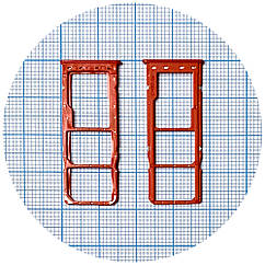 Тримач SIM карти Samsung Galaxy A10 2019 A105F червоний на 2 SIM + MicroSD