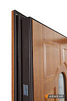 Вхідні двері зі склом модель Afina комплектація Megapolis MG3, фото 4