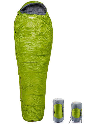 Спальний мішок-кокон Pinguin Micra CCS (6/1/-14°C), 195 см, Right Zip (Green), фото 1