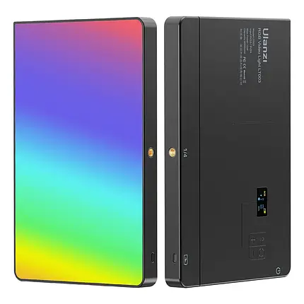 Cтудійна LED лампа Ulanzi LT003 2500-9000K,10-дюймова лампа для камер, RGB світло з акумулятором 8000 mАh, фото 1