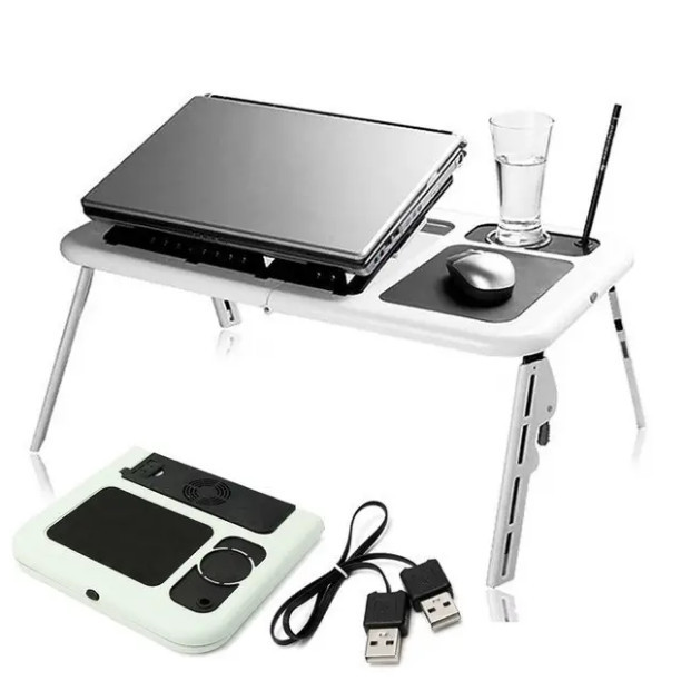 Портативный складной столик для ноутбука с вентиляцией E-Table LD09 - фото 8 - id-p1922546938