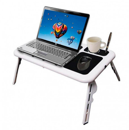 Портативный складной столик для ноутбука с вентиляцией E-Table LD09 - фото 5 - id-p1922546938
