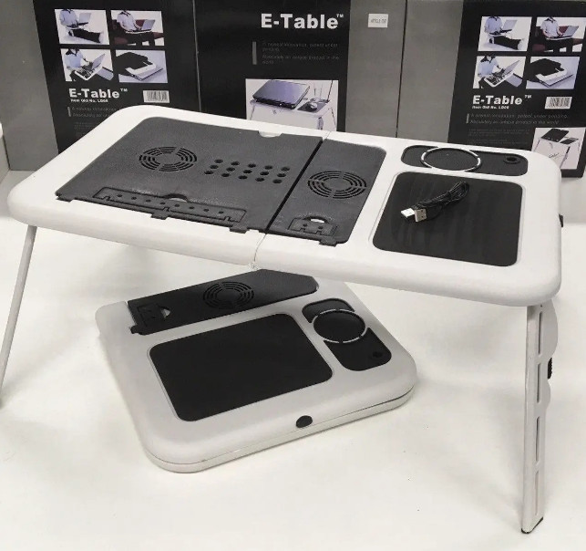 Портативный складной столик для ноутбука с вентиляцией E-Table LD09 - фото 4 - id-p1922546938