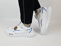 Кроссовки мужские белые с синим Reebok Classic Legacy White. Молодежные кроссовки для мужчин Рибок Легаси 44