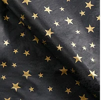 Папір тиш'ю з принтом "Золоті зірки на чорному", 20 аркушів