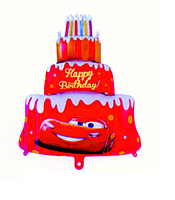 Фольгована куля торт тачки Маквін 85х60 см (Китай) в упаковці