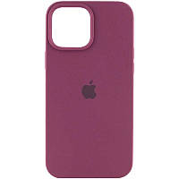 Чохол-накладка Silicone Case з закритим низом на Apple iPhone 14 Pro plum