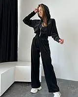 Спортивный костюм для женщин цвет черный размер L FI_008506