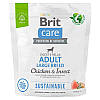 Brit Care(Брит Кеа)Dog Sustainable Adult Large Breed-Сухий корм з куркою та комахами для дорослих собак 1 кг, фото 2