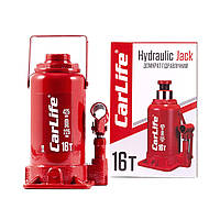 Домкрат гидравлический бутылочный CarLife 16т 225-425мм