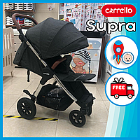 Детская прогулочная коляска надувные колеса CARRELLO Supra CRL-5510 Solid Grey