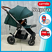 Детская прогулочная коляска надувные колеса CARRELLO Supra CRL-5510 Aqua Green