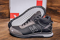 Чоловічі зимові черевики New Balance Classic Black, чоловічі зимові шкіряні черевики, чоловічі черевики на хутрі