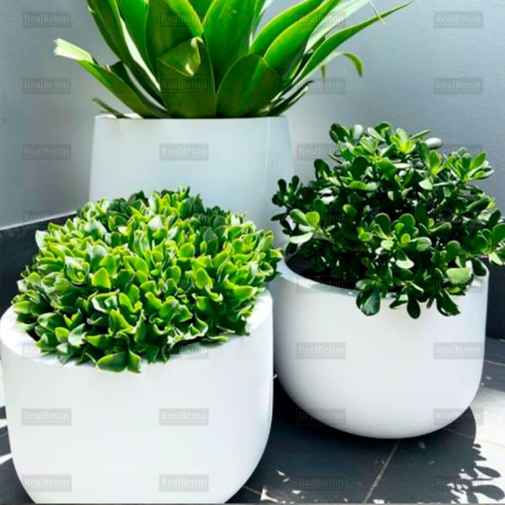 Вазон бетонний Ірма В480мм х Д440мм сірий, фото 1