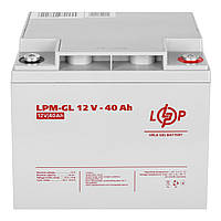 Акумуляторна батарея LogicPower 12 V 40 AH (LPM-GL 12 — 40 AH) GEL